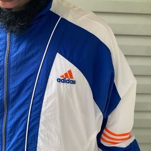 Adidas vintage unisex windbreaker track 90s jacket